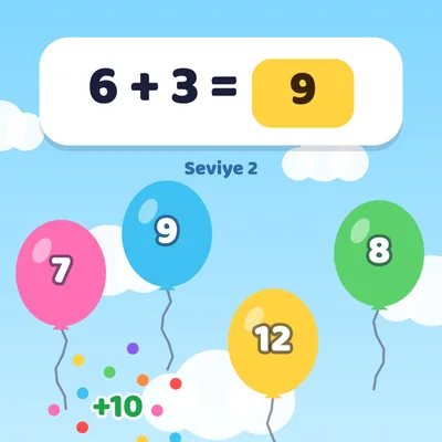 Math Balloons game
