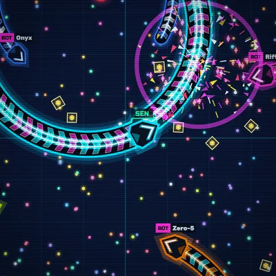 Neon Snake.io game