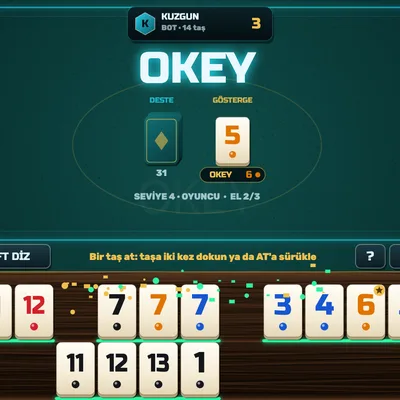Okey (Turkish Rummy) game